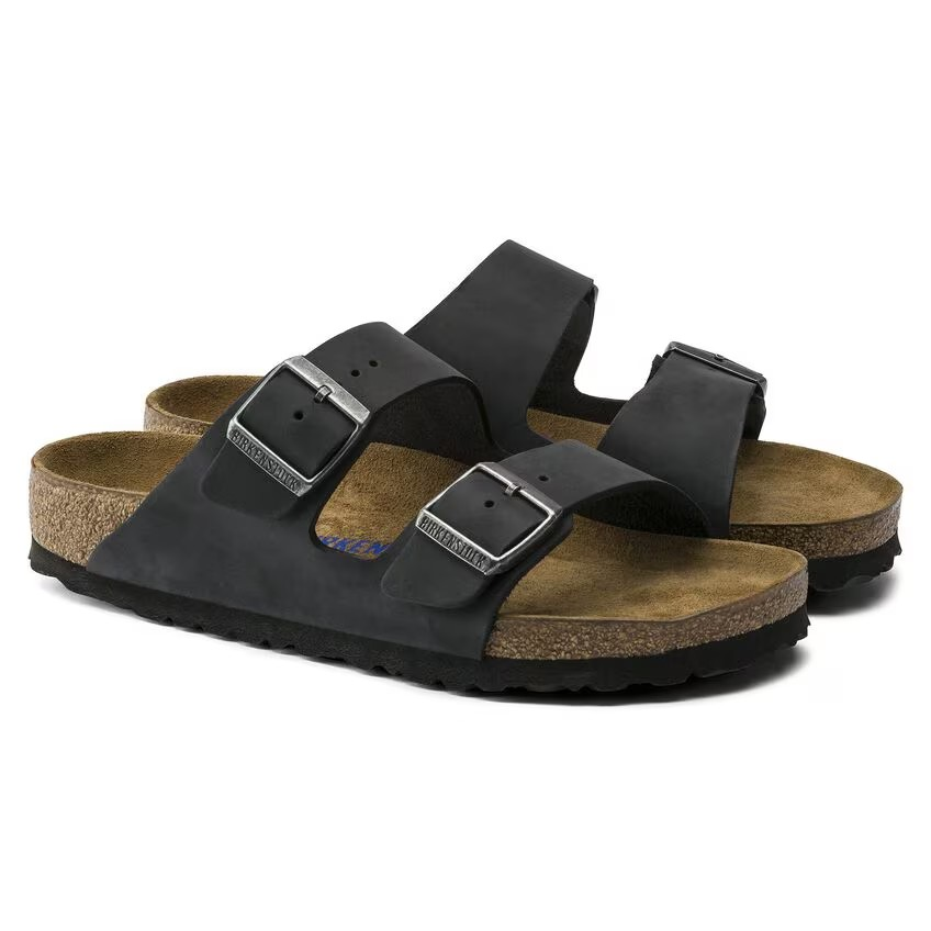 Birkenstock Arizona Soft Footbed Oiled Leather Black