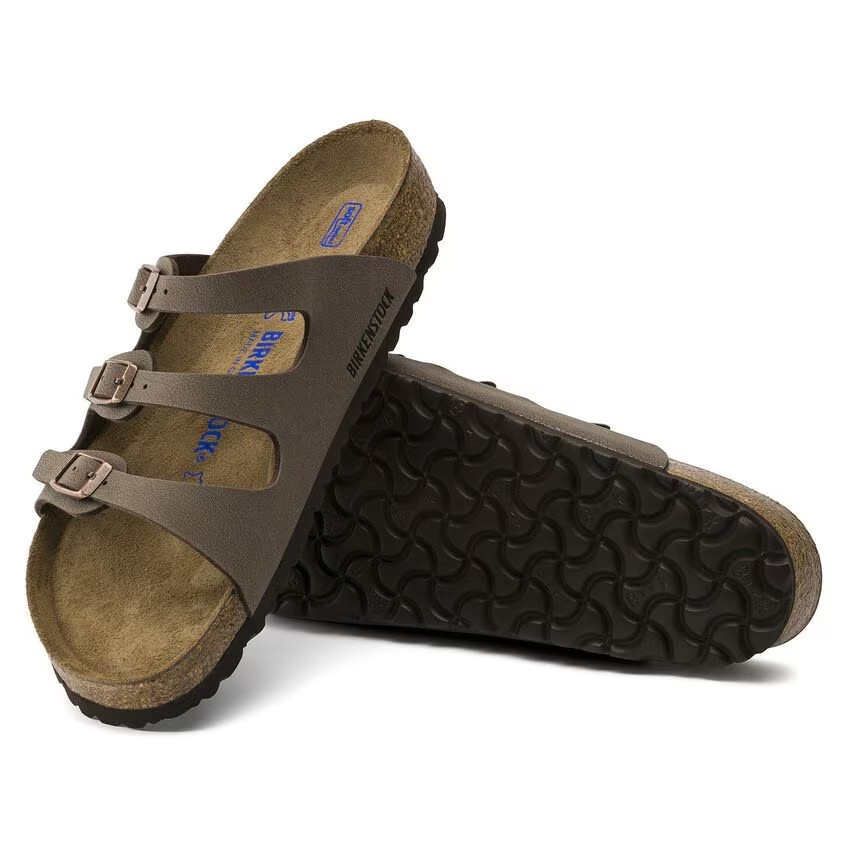 Birkenstock Florida Soft Footbed Birkibuc Mocca
