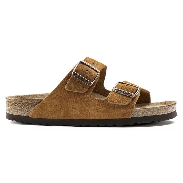 Birkenstock Arizona Soft Footbed Suede Leather Mink