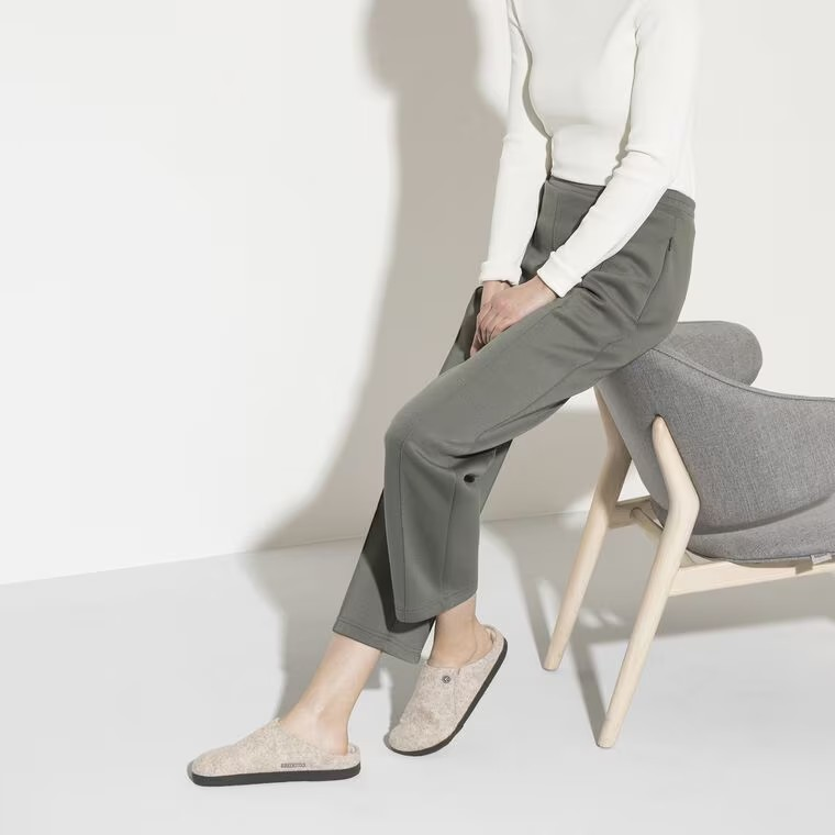 Birkenstock Zermatt Shearling Wool Felt Eggnog/Eggshell