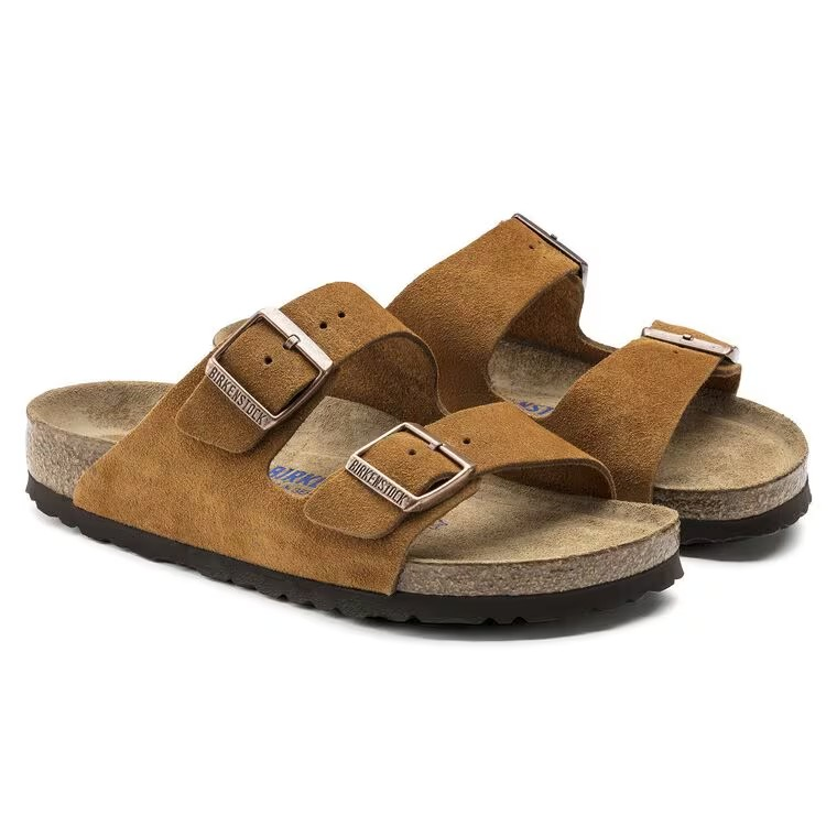 Birkenstock Arizona Soft Footbed Suede Leather Mink
