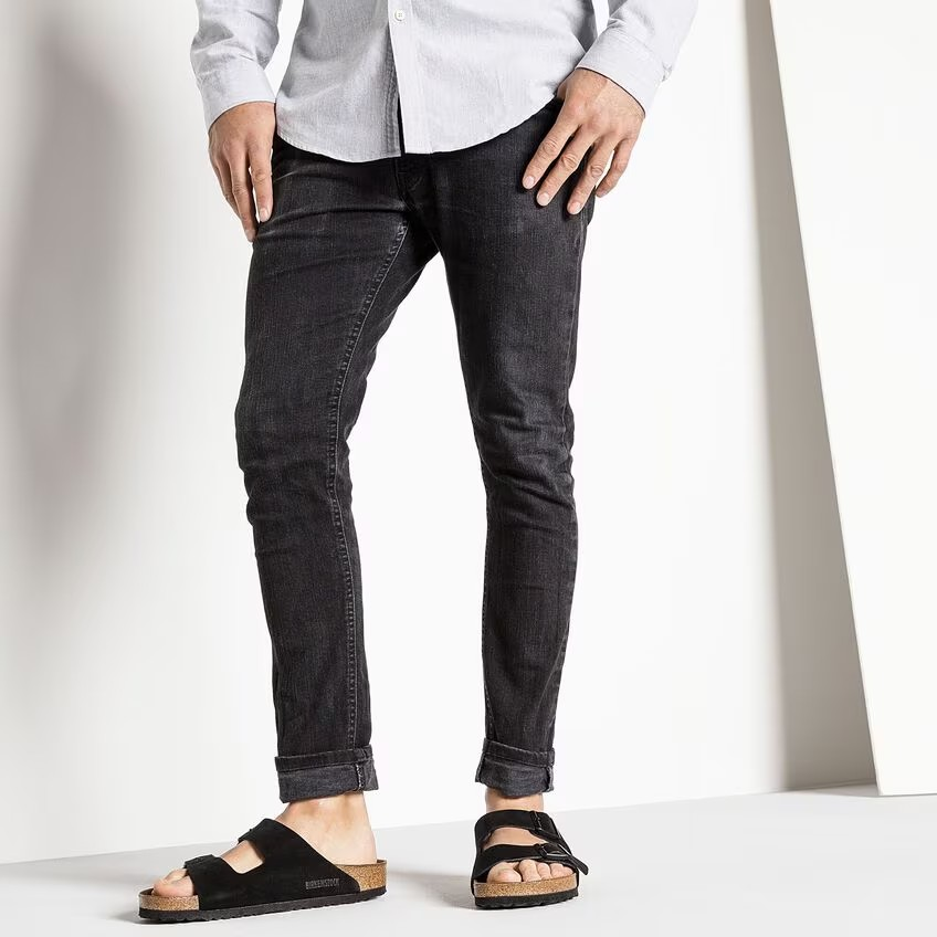 Birkenstock Arizona Soft Footbed Suede Leather Black