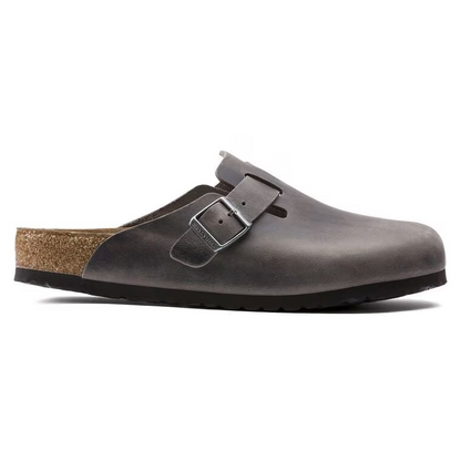 Birkenstock Boston Soft Footbed Oiled Leather Iron