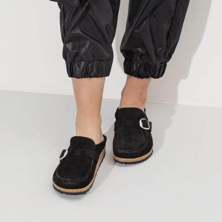 Birkenstock Buckley Suede Leather Black
