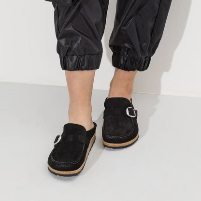 Birkenstock Buckley Suede Leather Black