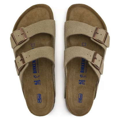 Birkenstock Arizona Soft Footbed Suede Leather Taupe
