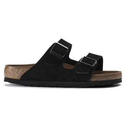 Birkenstock Arizona Soft Footbed Suede Leather Black
