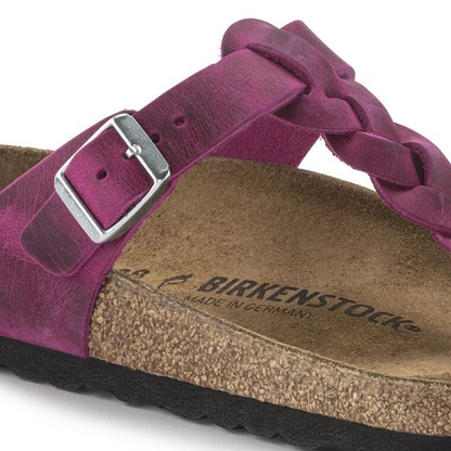 Birkenstock Gizeh Braided Oiled Leather Festival Fuchsia