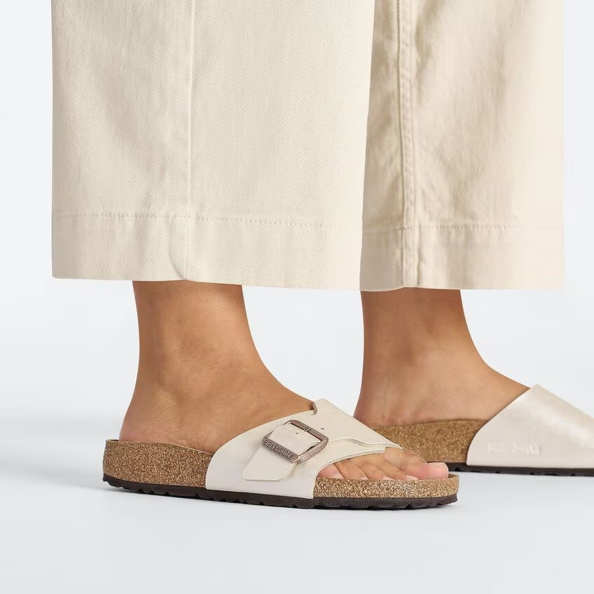 Birkenstock Catalina Birko-Flor Graceful Pearl White