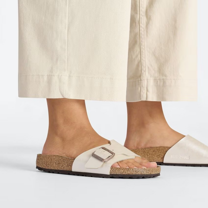 Birkenstock Catalina Birko-Flor Graceful Pearl White
