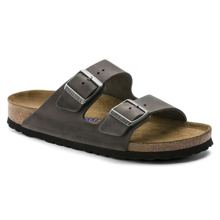 Birkenstock Arizona Soft Footbed Oiled Leather Iron