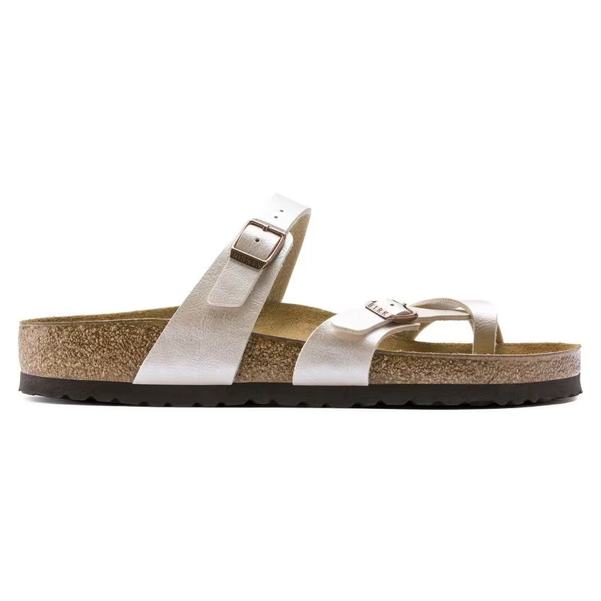 Birkenstock Mayari Birko-Flor Graceful Pearl White