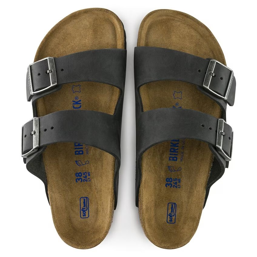 Birkenstock Arizona Soft Footbed Oiled Leather Black