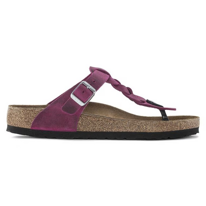 Birkenstock Gizeh Braided Oiled Leather Festival Fuchsia
