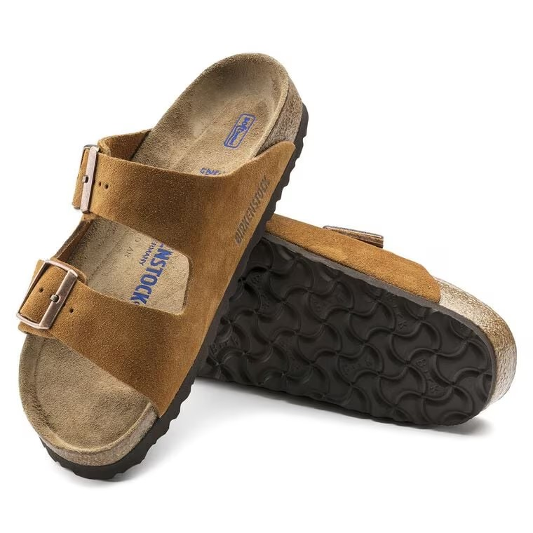 Birkenstock Arizona Soft Footbed Suede Leather Mink