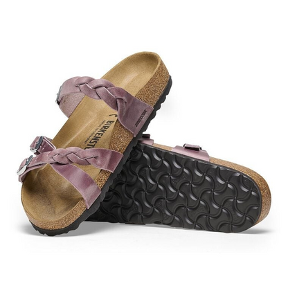 Birkenstock Franca Braided Oiled Leather Lavender