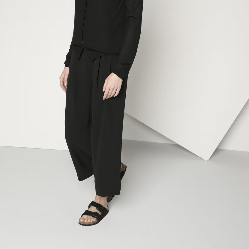 Birkenstock Arizona Soft Footbed Suede Leather Black