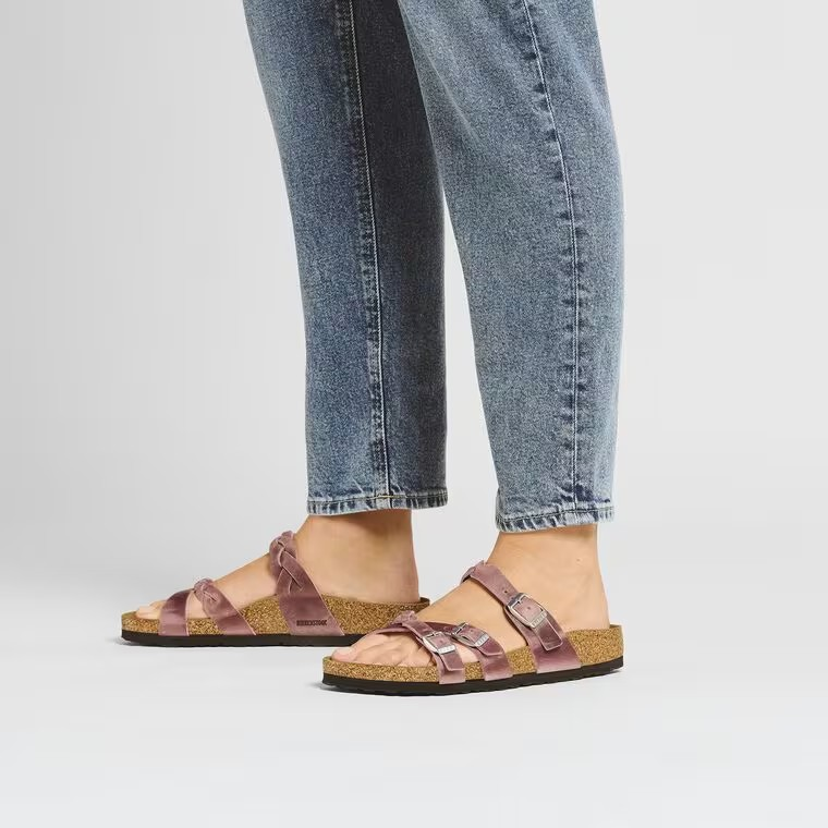 Birkenstock Franca Braided Oiled Leather Lavender