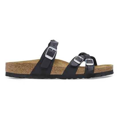 Birkenstock Franca Braided Oiled Leather Black