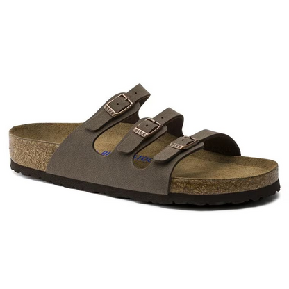 Birkenstock Florida Soft Footbed Birkibuc Mocca