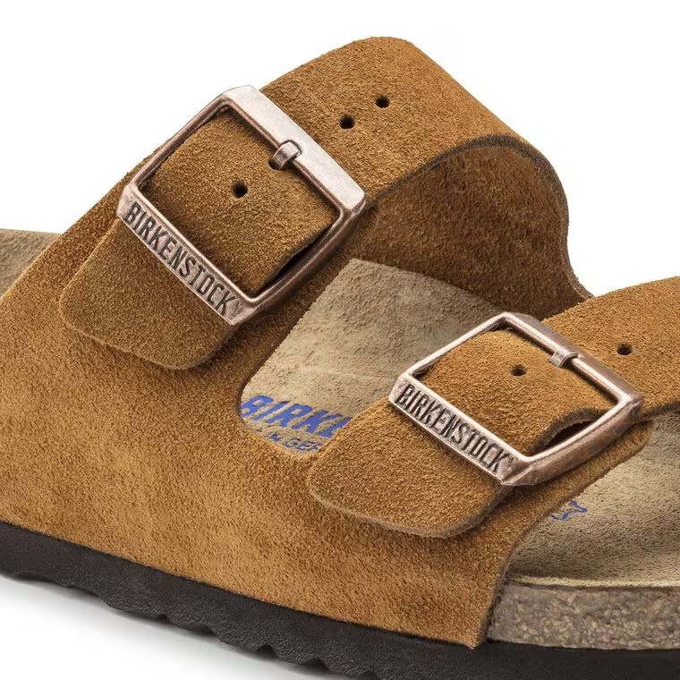 Birkenstock Arizona Soft Footbed Suede Leather Mink