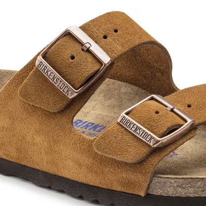 Birkenstock Arizona Soft Footbed Suede Leather Mink
