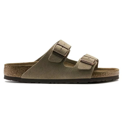 Birkenstock Arizona Soft Footbed Suede Leather Taupe