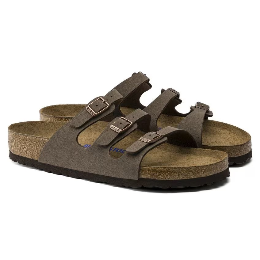 Birkenstock Florida Soft Footbed Birkibuc Mocca