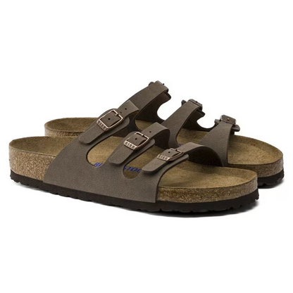 Birkenstock Florida Soft Footbed Birkibuc Mocca